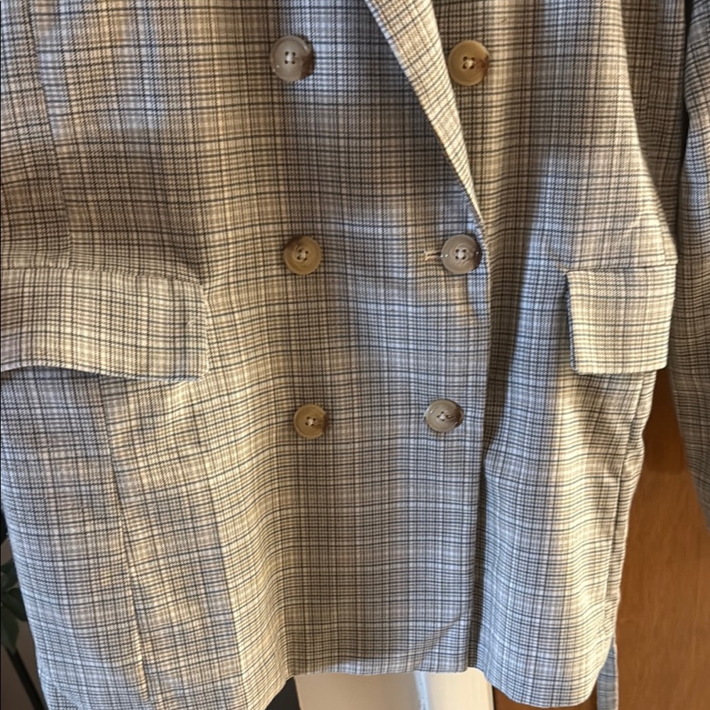 Free People Gray Blazer with Belted Waist - Picture 7 of 7